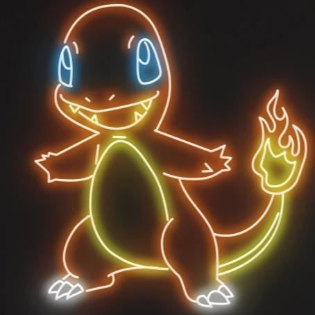 Neon Charmander Shonenlamp